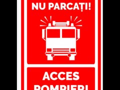 Indicator de parcare nu parcati acces pompieri